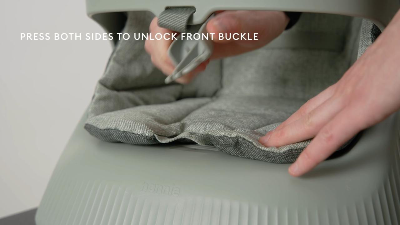 Still from the film: How to take apart the Portable High Chair